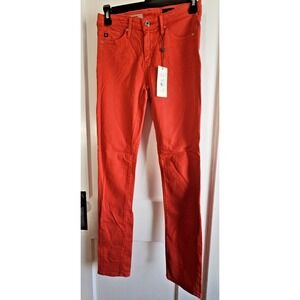 NWT‎ ADRIANO GOLDSCHMIED AG THE PRIMA Mid-Rise Cigarette 25R red